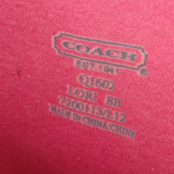 Women’s Tall Coral Coach Lori Rain Boots size 8 - Picture 6 of 11